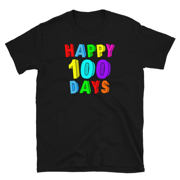 100 Days Of School Happy T-Shirt S-3XL