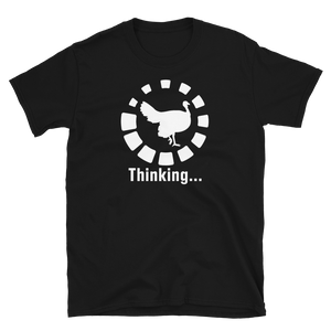Funny Turkey Hunting Hunter Thinking T-Shirt S-3XL