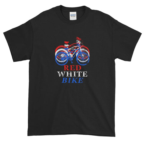 Fourth Of July Bike Distressed Bicycle T-Shirt S-5XL
