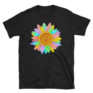 Sunflower Rainbow Pastel T-Shirt S-3XL