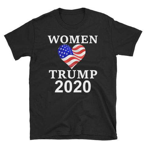 Re-Elect Trump 2020 Women for Trump Heart T-Shirt S-3XL