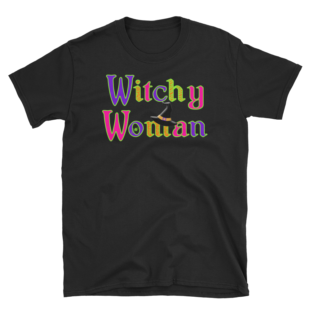 Halloween Trick Treat Witchy Woman T-Shirt S-3XL