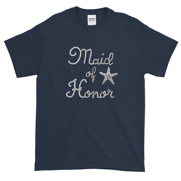 Maid Of Honor Beach Wedding Starfish T-Shirt S-5XL