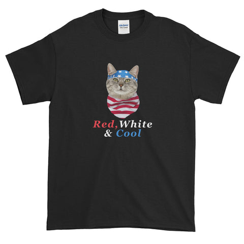Fourth Of July Cat Do Rag Cool T-Shirt S-5XL